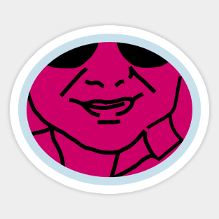 Smiling Friend Outline Sticker